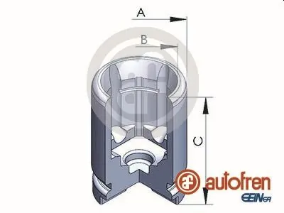 Piston, brake caliper